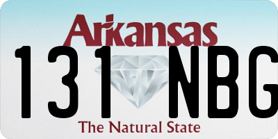 AR license plate 131NBG