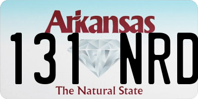 AR license plate 131NRD
