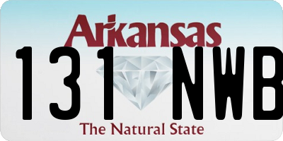 AR license plate 131NWB