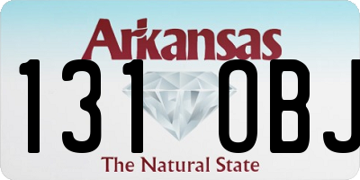 AR license plate 131OBJ