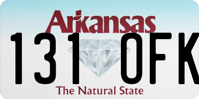 AR license plate 131OFK