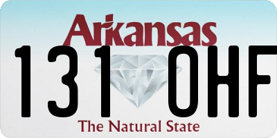 AR license plate 131OHF
