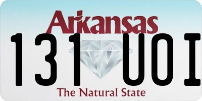 AR license plate 131UOI