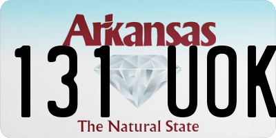 AR license plate 131UOK