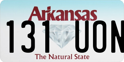AR license plate 131UON