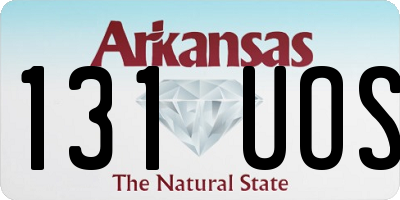 AR license plate 131UOS