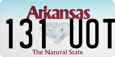 AR license plate 131UOT