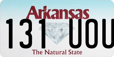 AR license plate 131UOU