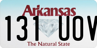 AR license plate 131UOV