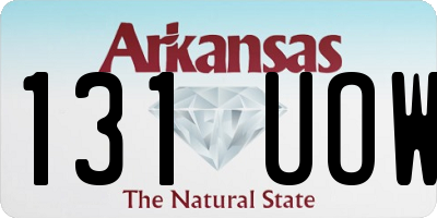 AR license plate 131UOW