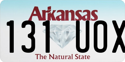 AR license plate 131UOX