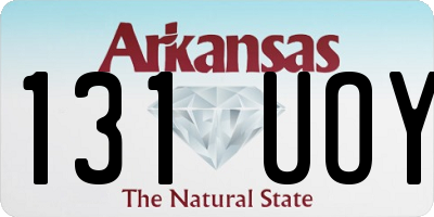 AR license plate 131UOY