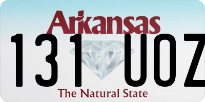 AR license plate 131UOZ