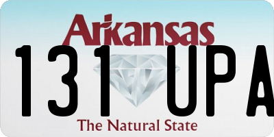 AR license plate 131UPA