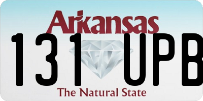 AR license plate 131UPB