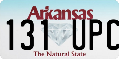 AR license plate 131UPC