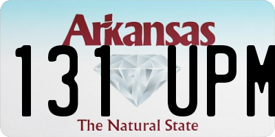 AR license plate 131UPM