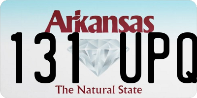 AR license plate 131UPQ