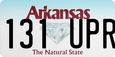 AR license plate 131UPR