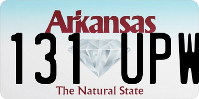 AR license plate 131UPW
