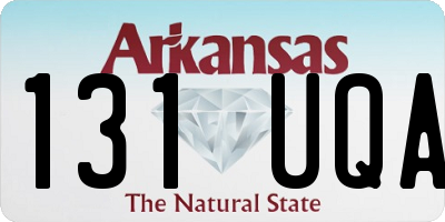 AR license plate 131UQA