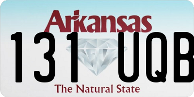 AR license plate 131UQB