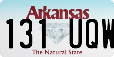 AR license plate 131UQW