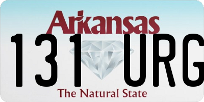 AR license plate 131URG