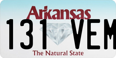 AR license plate 131VEM