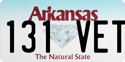 AR license plate 131VET