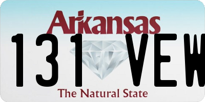 AR license plate 131VEW