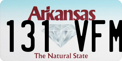 AR license plate 131VFM
