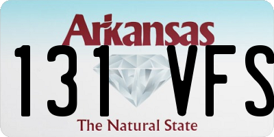 AR license plate 131VFS