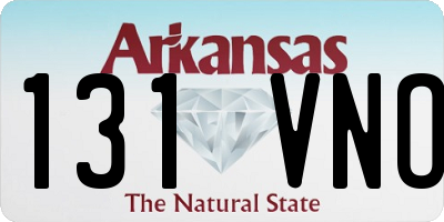 AR license plate 131VNO