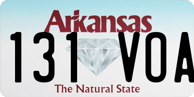 AR license plate 131VOA