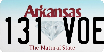 AR license plate 131VOE