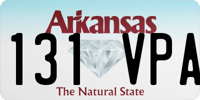 AR license plate 131VPA