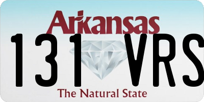 AR license plate 131VRS