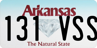 AR license plate 131VSS