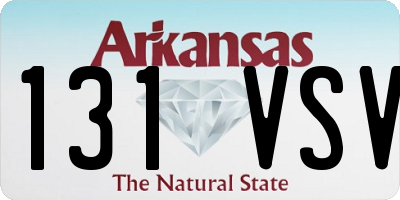 AR license plate 131VSV
