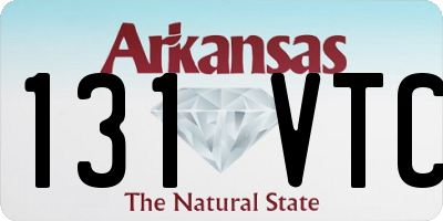 AR license plate 131VTC