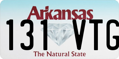 AR license plate 131VTG