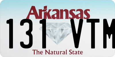 AR license plate 131VTM