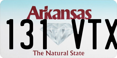AR license plate 131VTX