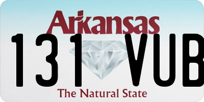 AR license plate 131VUB