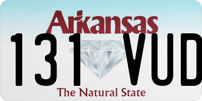 AR license plate 131VUD