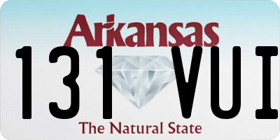 AR license plate 131VUI
