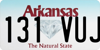 AR license plate 131VUJ