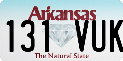 AR license plate 131VUK