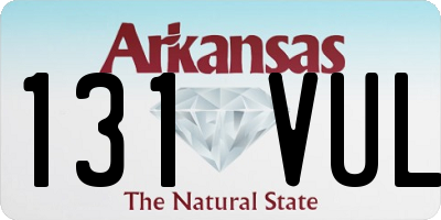 AR license plate 131VUL